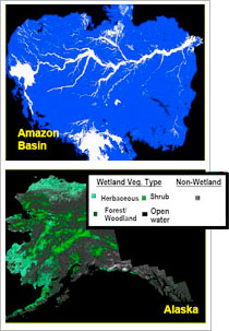 Amazon Basin and Alaska Imagery